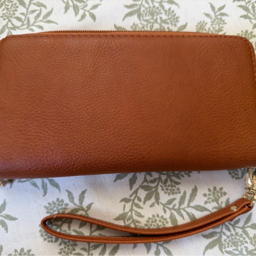 Tan Wristlet Wallet